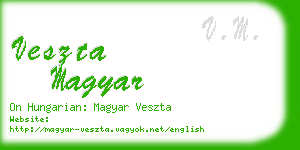 veszta magyar business card